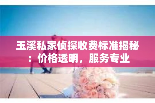 玉溪私家侦探收费标准揭秘：价格透明，服务专业