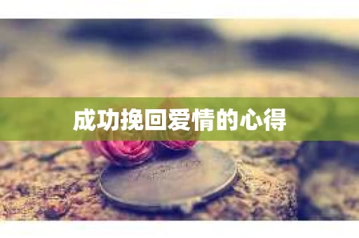 成功挽回爱情的心得