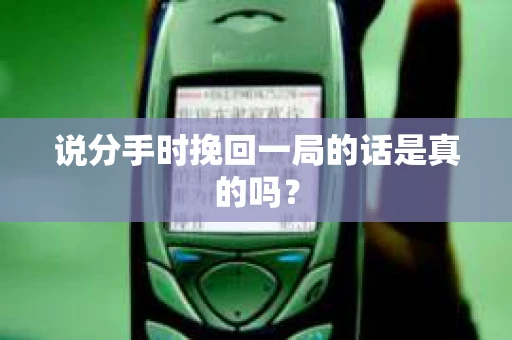 说分手时挽回一局的话是真的吗? 说分手时挽回一局的话是真的吗?