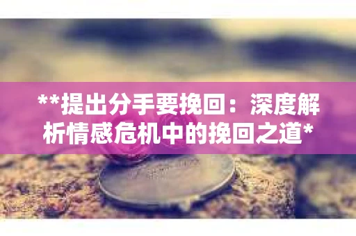 **提出分手要挽回：深度解析情感危机中的挽回之道**