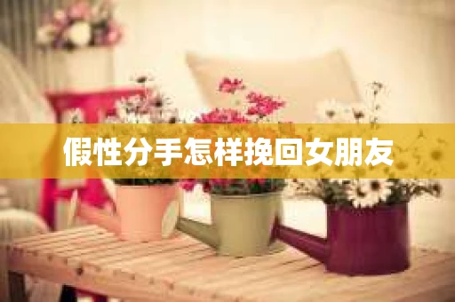 假性分手怎样挽回女朋友