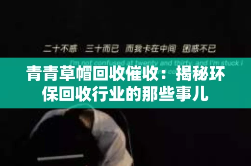 青青草帽回收催收：揭秘环保回收行业的那些事儿