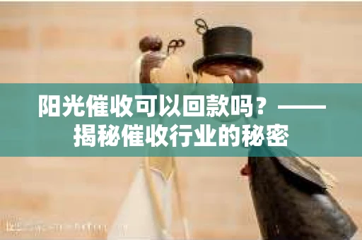 阳光催收可以回款吗？——揭秘催收行业的秘密