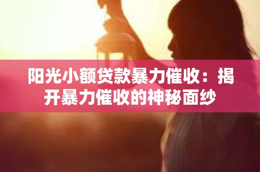 阳光小额贷款暴力催收：揭开暴力催收的神秘面纱